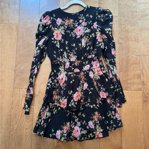 Revolve Yumi Kim samba dress in flirty floral black - Picture 3 of 7
